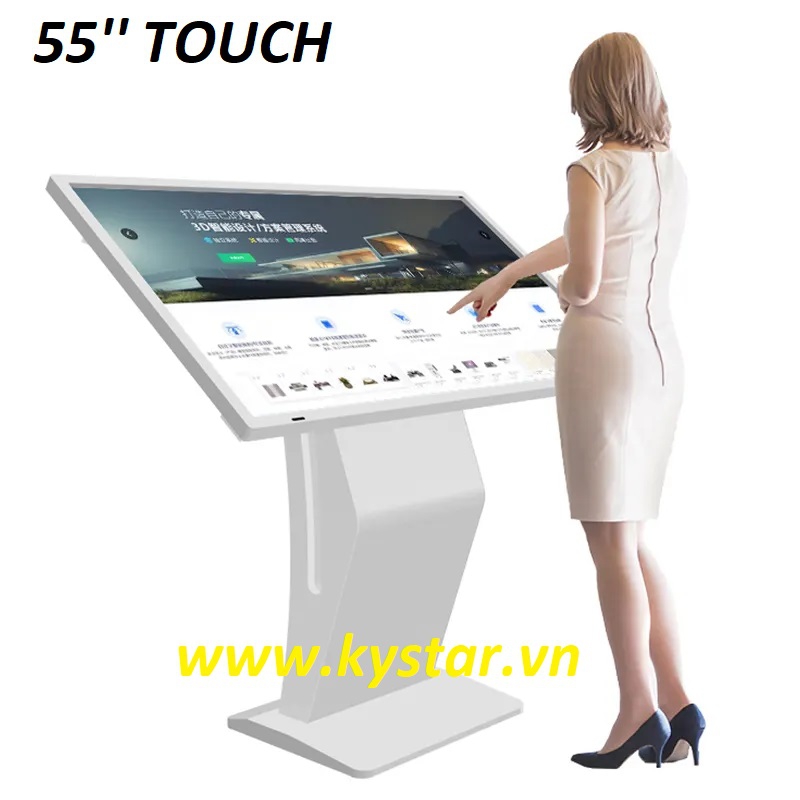 Màn hình cảm ứng 55 inch chân quỳ